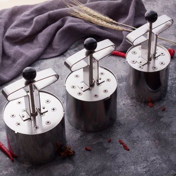 

9/10/11CM Stainless Steel Honeycomb Briquet Round Rice Shaping Mold Kitchen Hotel Creative Dish Tool