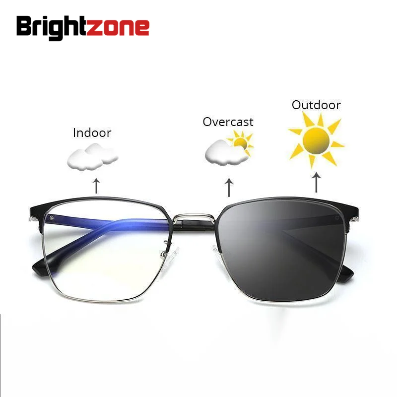 

Anti Blue Ray Light Blocking Anti Fatigue & UV Computer Chameleon Glasses Gamer Photochromic Sunglasses For Men Women Eyeglasses