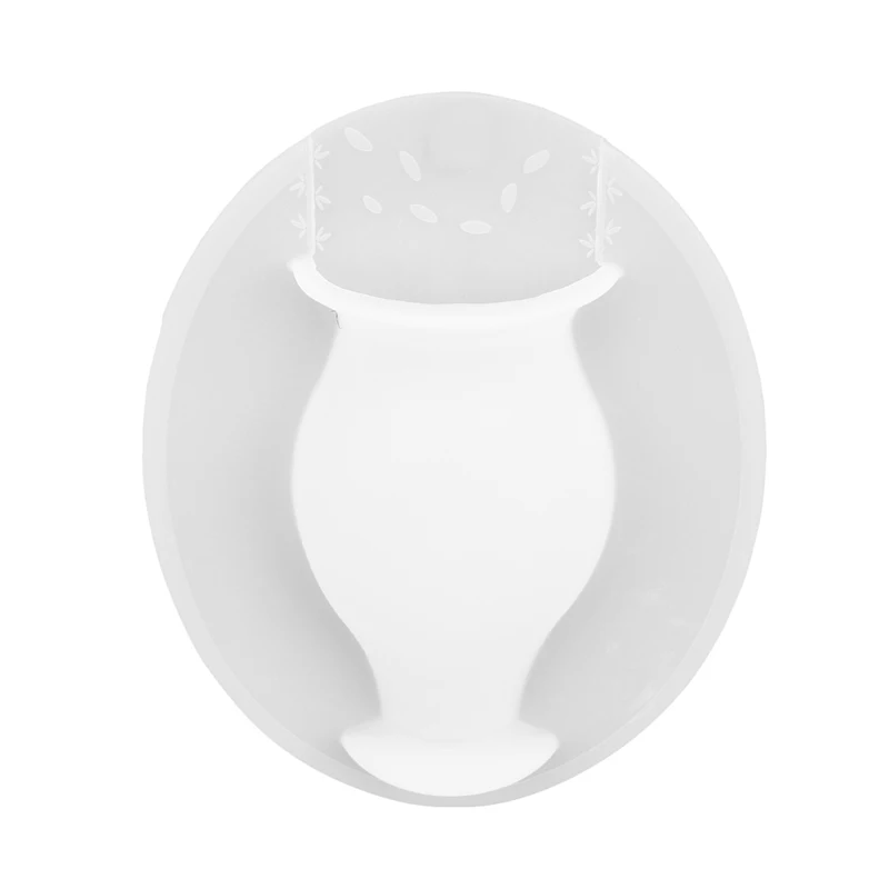 Silicone Vase With Refrigerator Glass No Trace Of Magical Rubber Stickers On The Wall Magic Wall Hanging Vase - Цвет: white