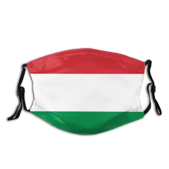 

Hungary Flag Unisex Reusable Face Mask with filter Dustproof Mask Protection Cover Respirator Mouth Muffle