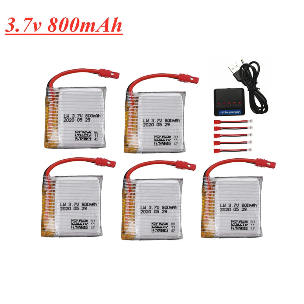 Обновленный аккумулятор lipo 3 7 в 800 мАч и зарядное устройство для SYMA X21 X21W x26 X26A RC
