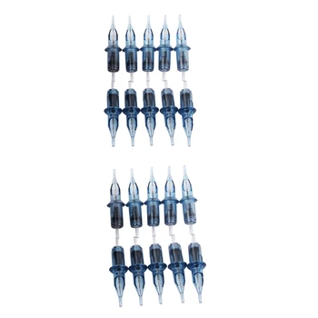 

20Pcs Disposable Permanent Makeup Tattoo Cartridge Needle Rl/Rm/M1/Rs Eyebrow Lips Eyeliner Makeup Tattoo Rotary Pen Supply 9Rl