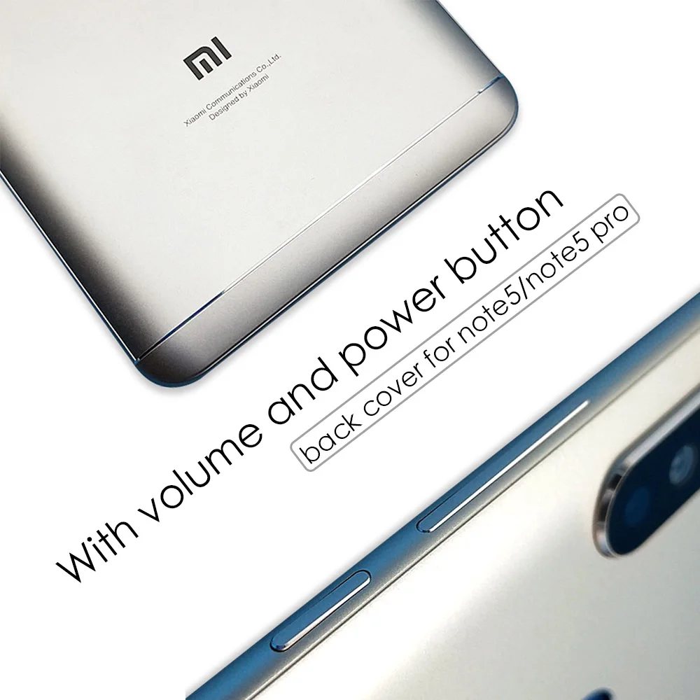OEM для Xiaomi Redmi Note 5 крышка батареи задняя дверь note Pro + объектив камеры и боковые