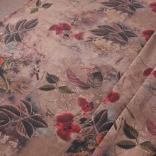 Мягкий шелк атлас абстрактный узор живопись Xiangyun пряжа ткань специальная цена шелк Xiangyun пряжа Скорпион шелк 1,1 м