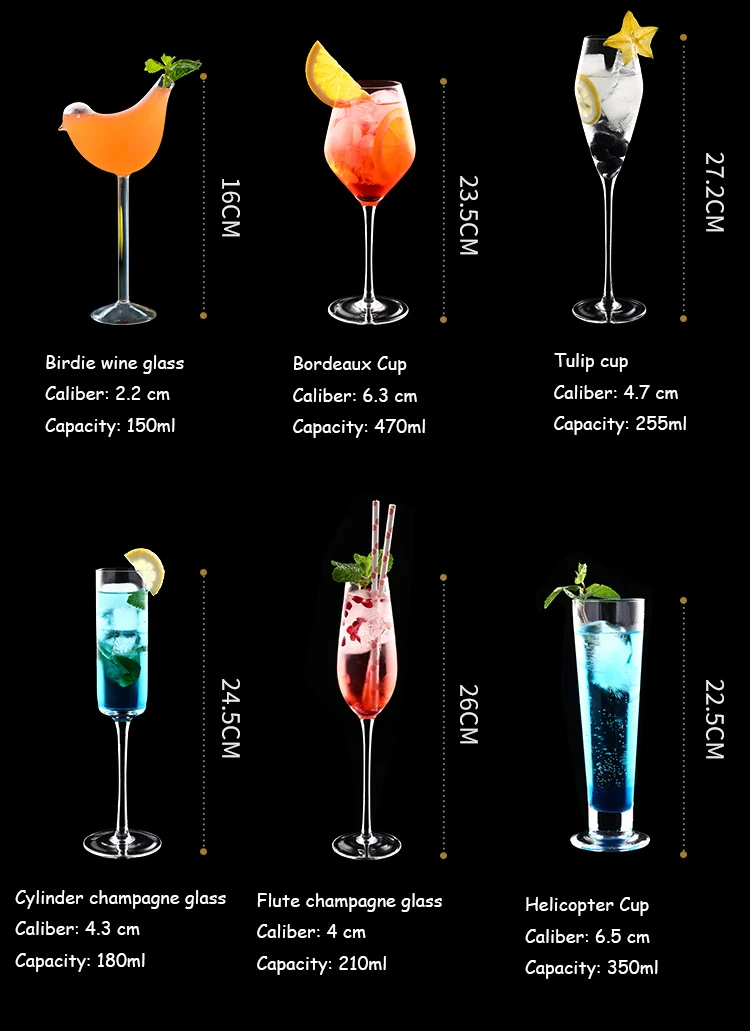 Variety of Wine Goblets