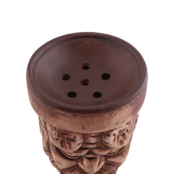 

New Products Hookah Ceramic Pot Creative Samurai Face Full Line Hookah Accessories Bowl