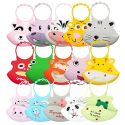 Bébé Show 12 Style Imperméable À L'eau Bavoirs Bébé 1 3 Ans Doux Comestible Silicone Bébé Écharpe Belle Bande Dessinée Bavoirs Pour Enfants Alimentation Alimentation 