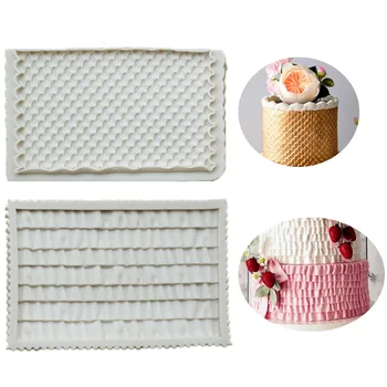 

Ruffle Fold Cake Border Silicone Lace Molds DIY Wedding Cake Decorating Tools Cupcake Topper Fondant Mold Candy Chocolate Moulds