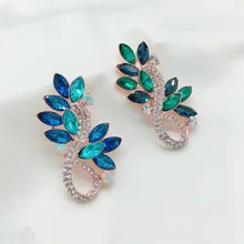 Корейский стиль простые универсальные элегантные хрустальные листья брошь женский свитер пальто роскошный корсаж Букет Брошь Аксессуары