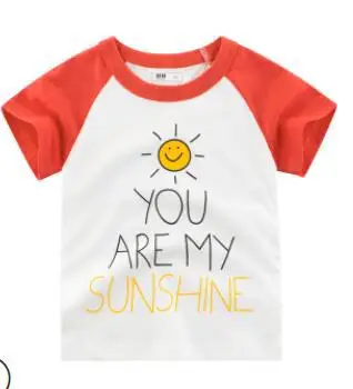 t-shirt 9 Г. Летняя футболка с рисунком динозавра для маленьких мальчиков, детские футболки с изображением Льва для маленьких мальчиков и девочек хлопковые топы с надписями для малышей - Цвет: t-shirt 9