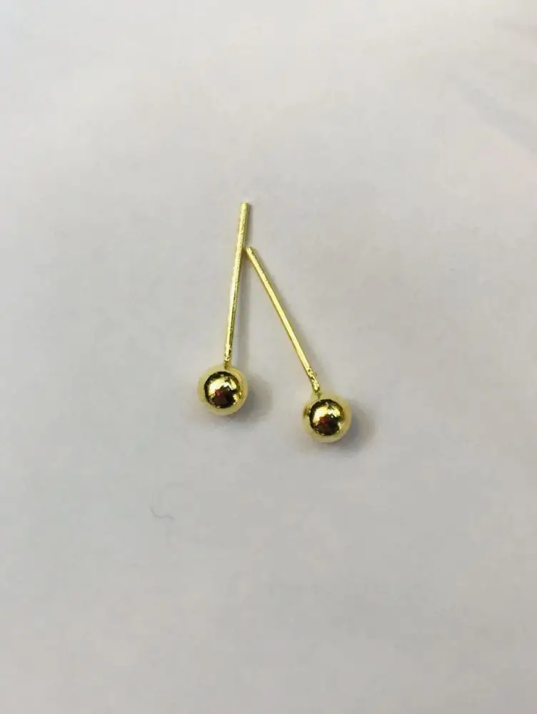 3,0 мм 20 шт teile/satz gerade post Nase pin 925 пробы Silber nasenstecker золотого цвета