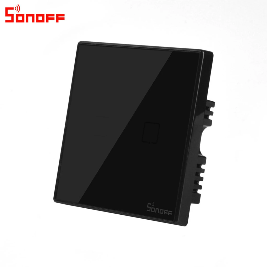 Интеллектуальный выключатель света SONOFF T3 1/2/3 серии TX Wifi светильник выключатель закаленное Стекло поверхности Смарт-поставляет Великобританию Стандартный