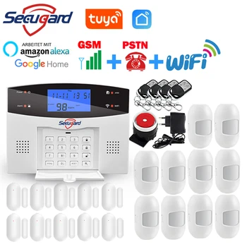 Sistema de alarma antirrobo inteligente para el hogar, dispositivo de seguridad inalámbrico con WiFi, Sensor de movimiento, alarma magnética, Tuya, Alexa y Google