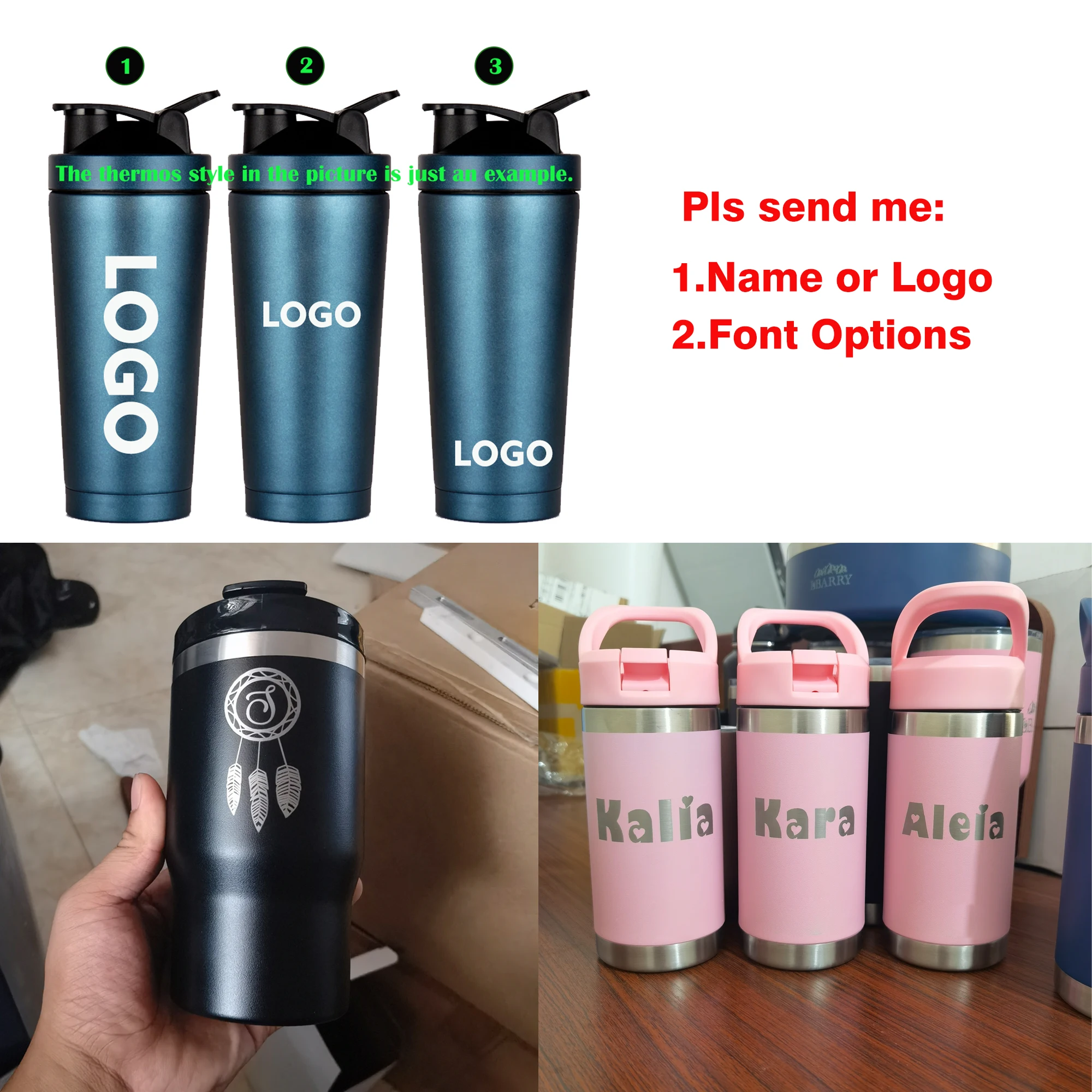 Personalised Engraved Teacher Gift 12oz Thermos Insulated Travel Cup Hot  Cold Coffee Tea 8 Colours Available 