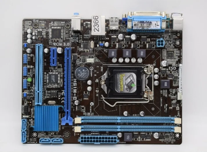 H61M C LGA1155 M ATX H61 материнская плата теста хорошего качества|Пульты ДУ| |