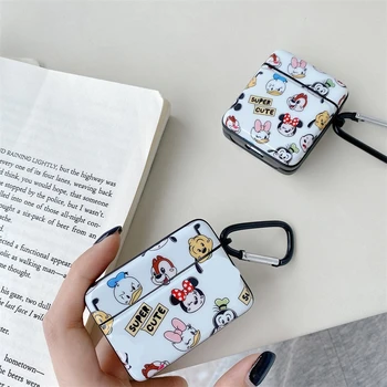 

For airpods 2 case cute Cartoon wireless Bluetooth Earphone soft IMD case Headphone Case For airpods Pro protective cover coque