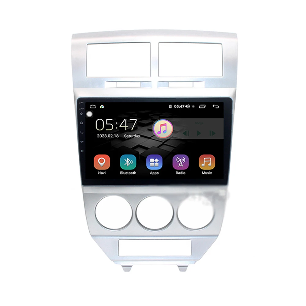 Easteregg для Dodge Caliber 2007 2010 2.5D 10 1 &quotAndroid автомобильный мультимедийный плеер FM BT GPS