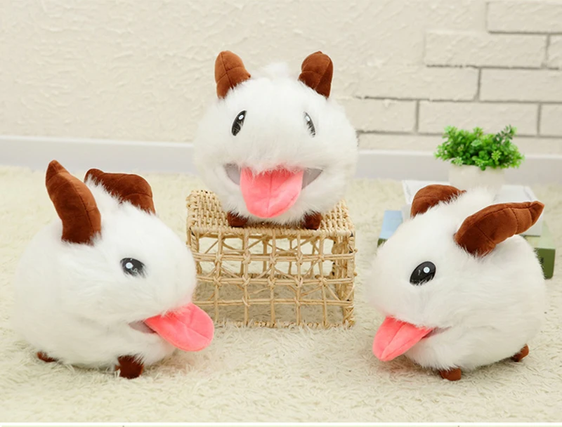 25Cm Cute Game League of Legends PUAL LOL Limited Poro Plush Stuffed Toy Kawaii Doll White Mouse Cartoon Baby | Игрушки и хобби
