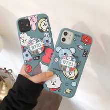 DIY Cute Cartoon Stand Holder Letter Phone Case For iphone 11Pro max 6 7 8 Plus XR XS MAX XS X 11Pro 12ProMax Phone Cover Coque