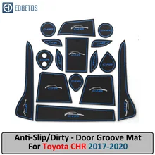 Противогрязный коврик для Toyota CHR CH-R дверной паз ворота слот подставка Противоскользящий коврик автомобильный интерьер гелевая накладка резиновый коврик
