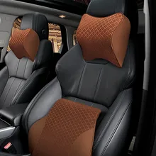 Автомобильная подушка для поясницы с эффектом памяти, Автомобильная подушка для шеи, подголовник, тканевая Подушка B88