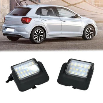 

2X White 12V LED License Plate Light for Polo MK3 6N Hatchback 1994-1999