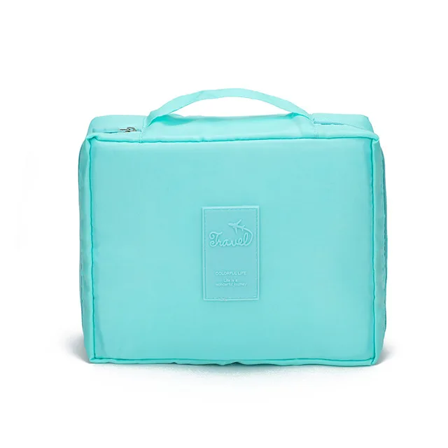 Bright Blue Новая женская косметичка для девушек, органайзер для макияжа, косметичка, набор для Хранения Туалетных принадлежностей, косметичка для путешествий - Цвет: Bright Blue