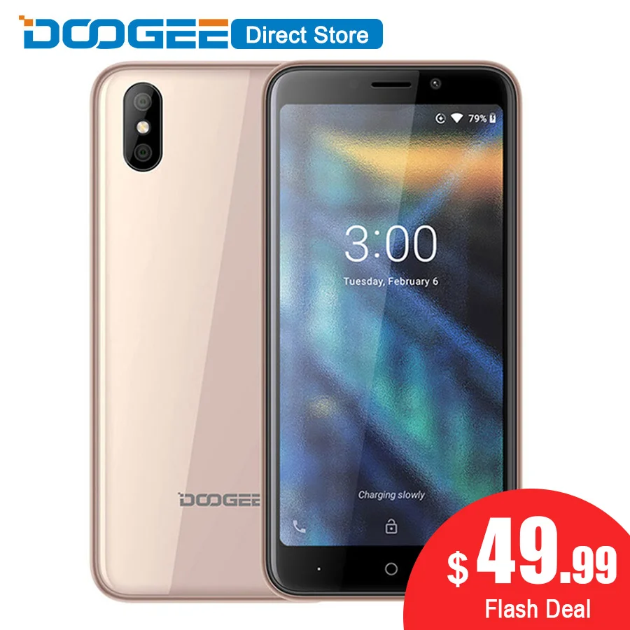 DOOGEE X50L 4G Android 8 1 смартфон MTK6737 четырехъядерный 5 0 &quot18:9 мобильный телефон Гб 16