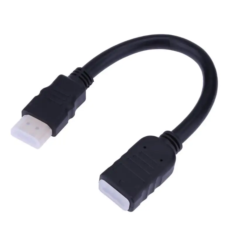 0,2 м HDMI мужчин и женщин ТВ кабель адаптер шнура конвертера удлинитель