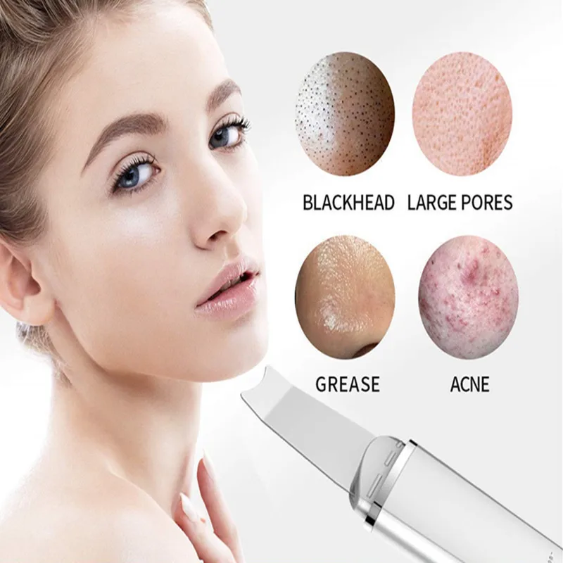 

New deep ultrasonic cleaning exfoliating to blackhead skin to reduce wrinkles, remove dirt, whitening stains