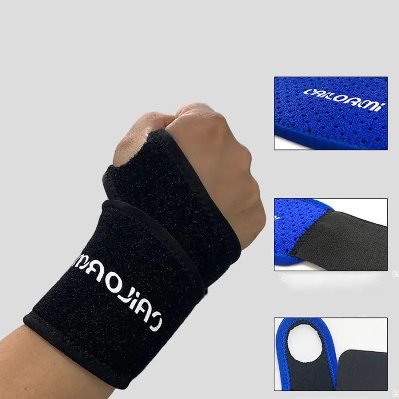 1Pcs High Quality Polyester Gym Fitness Sports Wristband Practical Sweatband Hand Band Adjustable Breathable Wrist Brace Support