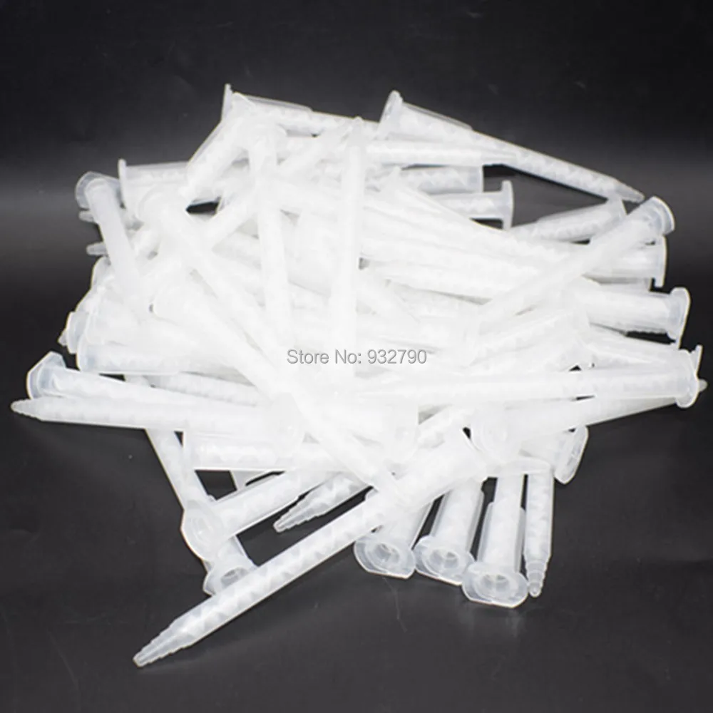 

100pcs 1:1 Nozzle Static Mixer Epoxies Resin Applicator Adhesive Dispenser AB Glue Acrylic Adhesive Mixing Nozzle