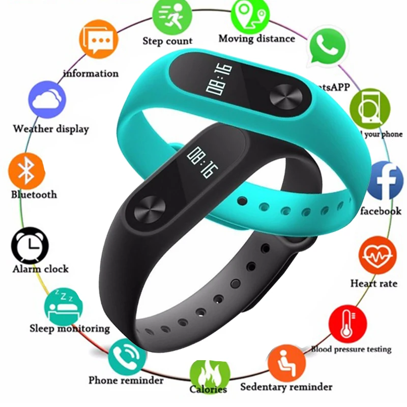 

Smart Bracelet Waterproof IP67 Watch+Watchbands Fitness Heart Rate Monitor Blood Pressure Pedometer Bluetooth Smart Wristband