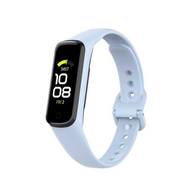 Silicone Sport Band Strap For Samsung Galaxy Fit 2 SM-R220 Watch Bracelet Replacement Watchband Correa For Samsung Galaxy Fit2 Light Blue