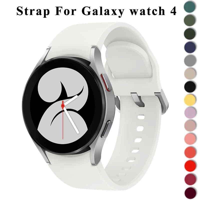 

Strap For Samsung Galaxy Watch 4 classic 46mm 42mm Smartwatch Silicone Ridge Sport Bracelet Galaxy Watch 4 44mm 40mm band