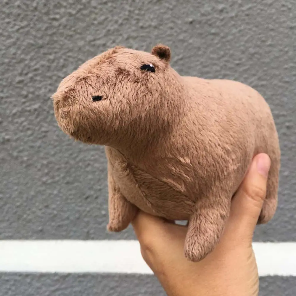 17cm Capybara Rodent Plush Toy Cartoon Animal Plush Doll Soft Toy Christmas Gift Toys For Children Kids Peluche new school cartoon potato stuffed plush toys and movies chip and mouse peluche animal doll gifts for children birthday gift