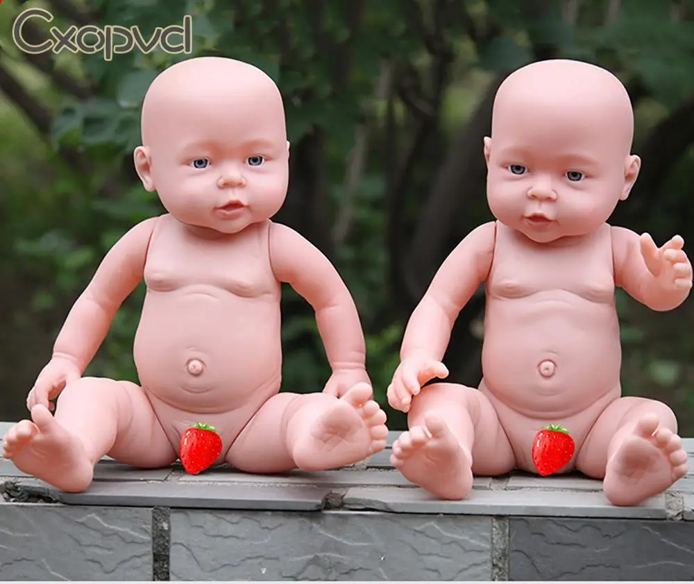 

16 Inch Reborn Baby Dolls Newborn Silicone Full Body Lifelike Doll Washable Handmade Open Mouth
