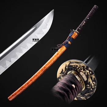 

Samurai Sword T10 steel Cover the soil burning blade katana high hardness sharp Chinese knife Full Tang
