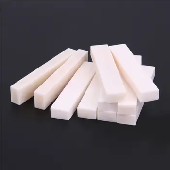 

3pcs Guitar Bass Bridge Saddle Real Blank Bone Nut For LP Folk/Classical Guitar