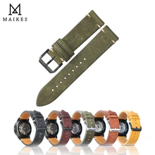 

Geniune High-end Retro Calf Leather Watchbands18mm 20mm 22mm Watch Strap For Samsung Watch Strap For Huawei Watch Accessories
