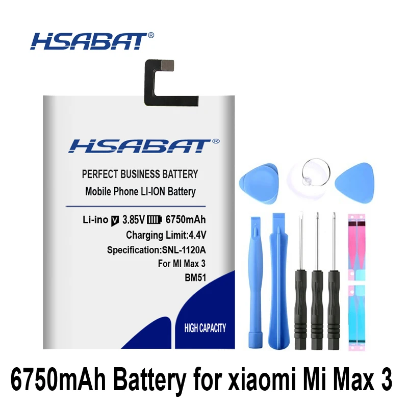 

HSABAT BM51 6600mAh Battery for Xiaomi Mi Max3 Max 3