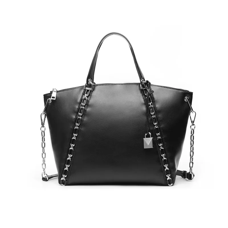 

2017 New Style Europe And America Style Yang Mi Celebrity Style Full-grain Leather WOMEN'S Leather Bags Shoulder Handbag