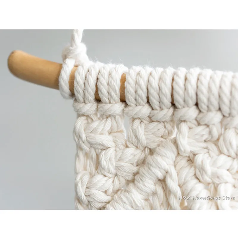 Small Nordic Hand-woven Tapestry Macrame Wall Hanging 100%Cotton For Children's Room Headboard Photo Props Boho Home Decor tapestry decorations