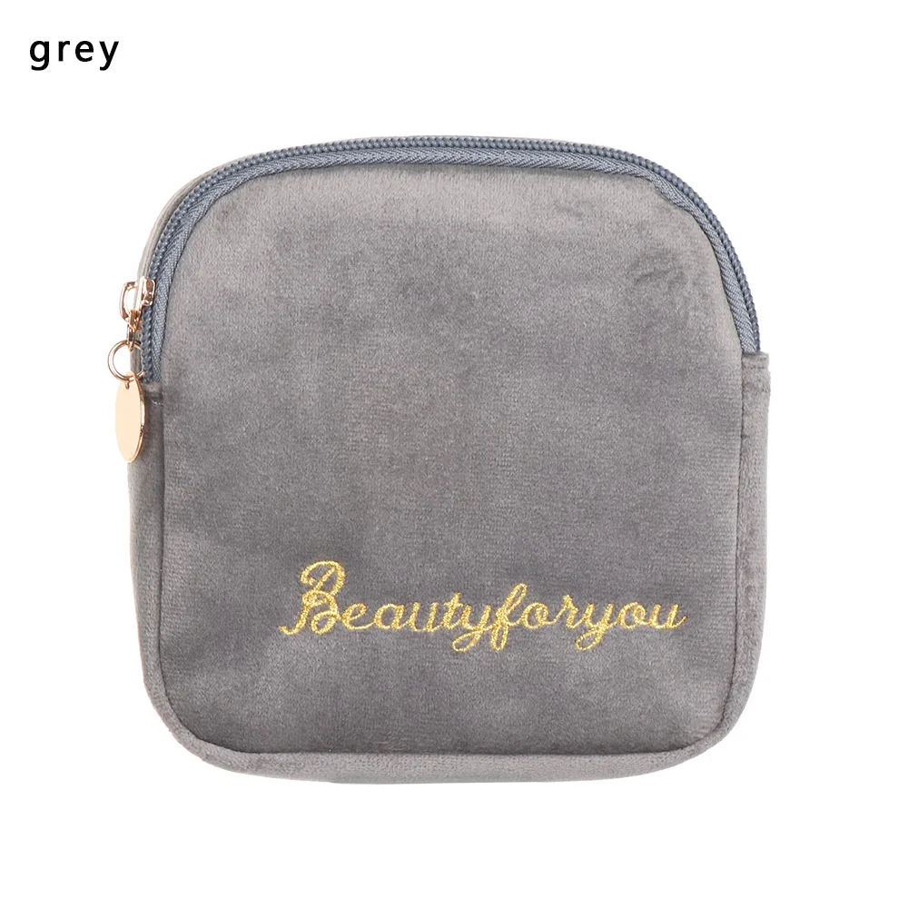 grey Горячая пеленка гигиеническая салфетка сумка для хранения холст гигиенические прокладки посылка Сумки Портмоне Ювелирные изделия Органайзер Кредитная карта чехол - Цвет: grey