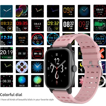 

Ottwn P30 Smart Watch Fitness Tracker Blood oxygen pressure Heart-Rate Monitor Sport Waterproof Smart watch for iphone Huawei