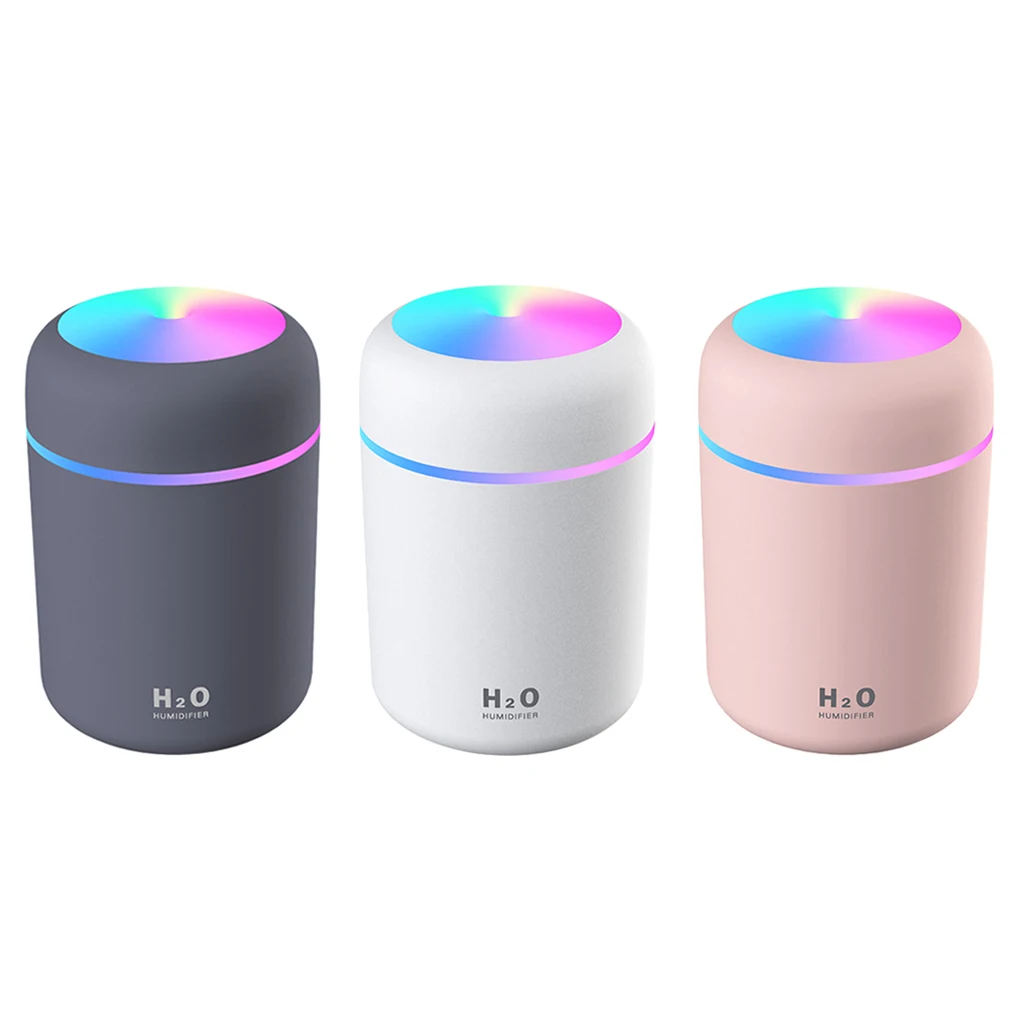 300ml Car Air Humidifier Essential Oil Diffuser Portable Mini Air Humidifier Auto Shut Off Aroma Humidifier With USB Cable