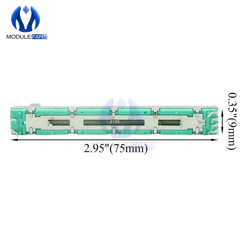 5PCS Resistor B103 10K Ohm Potentiometer 10K B10K SC6080GH Slide Adjustment Rotary Carbon Film rotary potentiometer adjustable resistor
