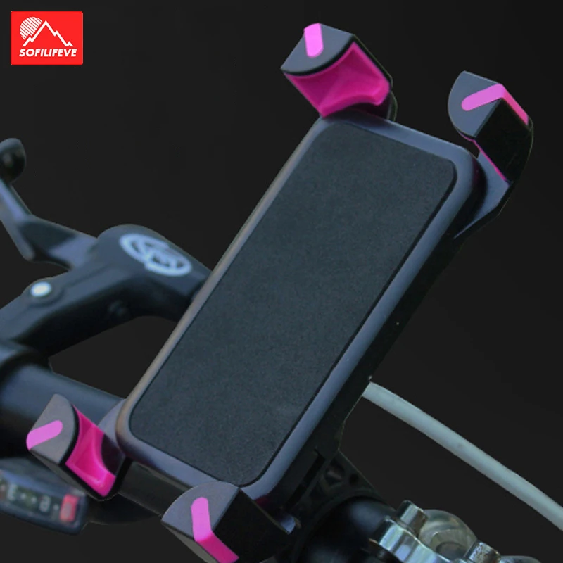 

Universal Bicycle Phone Holder Bike Anti Slip Handle Bar Phone Mount Bracket Cellphone Bicycle Holder GPS Bike Phone Holder