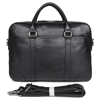 

Men's genuine leather Waterproof briefcase 15 inch laptop tote bag Natural Cow leather business bag double layer messenger bag