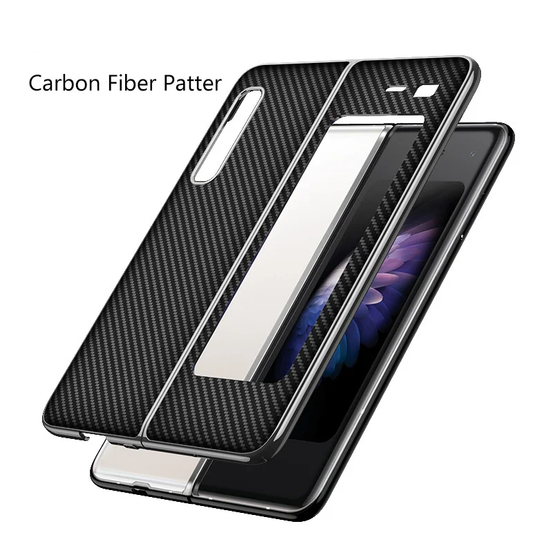 samsung cases cute Luxury Double-Side Leather Phone Cover For Sumsang Galaxy Fold 1 Case Plating Frame All-inclusive Shockproof Protective Funda samsung flip phone cute
